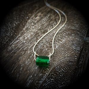 Murano Venetian Glass Bead Sterling Silver Necklace